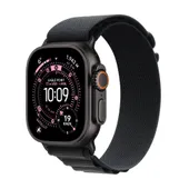 Apple Watch Ultra 3 GPS + Cellular 49mm Titanium Case Schwarz mit Alpine Loop Schwarz - Medium