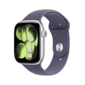 Apple Watch Series 11 GPS 46mm Silver Aluminium Gehäuse mit Sport Band (purple fog) - M/L