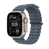 Apple Watch Ultra 3 GPS + Cellular 49mm Natural Titanium Case with Anchor Blue Ocean Band
