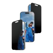 PanzerGlass® Privacy Displayschutz m. Schwarz Rahmen iPhone 17; 16 Pro Ultra-Wide Fit m. Fastfit in-a-box