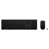 Lenovo Professional Combo Schwarz Maus-Tastaturkombination, kabellos, wiederaufladbar, Bluetooth, 2.4 Ghz Empfänger