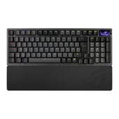 ASUS ROG Azoth 96 HE Kabellose Analoge Gaming Tastatur - Hot-Swap ROG HFX V2 Magnetic Switches, USB-C, 2.4Ghz, Bluetooth, 8000 Hz Abtastrate, OLED Touchscreen