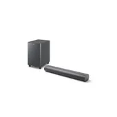 Philips Soundbar 2.1 TAB6100/10 mit kabellosem Subwoofer Mattgrau