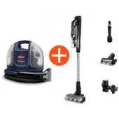 BISSELL PowerClean FurFinder Pro Stielstaubsauger + Spotclean Mini Pro Bundle