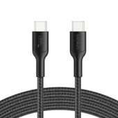 Belkin Gaming UCB-C/USB-C Kabel, 2m, geflochten, schwarz