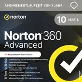 Norton 360 Advanced 200GB | 10 Geräte | Download & Produktschlüssel
