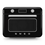 Smeg 50's Style Kombi-Tisch-Dampfbackofen Schwarz