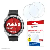 DISPLEX Samsung Galaxy Watch 8 Classic (46mm) Schutzfolie, 2 Stück, Schutzglas