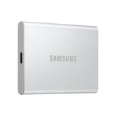 Samsung Portable SSD T7 Resurrected 2 TB USB-C 3.1 (10Gb/​s) Silber externe Festplatte SSD