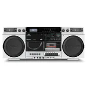 Medion LIFE® P66538 Retro-Boombox silber