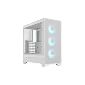 Fractal Design Pop 2 Air Black TG RGB ATX Gaming Gehäuse Weiß