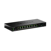 NETGEAR S350 Series 8-Port Gigabit Ethernet PoE+ Smart Managed Essentials Switch mit 2 Dedicated SFP Ports