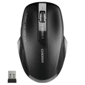 Cherry MW 2310 2.0 Schwarz – Kabellose Desktop-Maus, 2400 DPI, 2.4 Ghz USB-A Empfänger, 2x AA Batterie