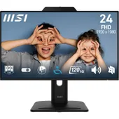 MSI PRO MP242PMGDE 24 Zoll Full HD IPS LED 16:9 120 Hz Office Monitor DP/HDMI/VGA Webcam