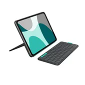 Logitech Flip Folio Tastatur-Case Grafit für iPad Air 11 Zoll (M2/M3/5.Gen), iPad Pro 11 Zoll (M4/M5)