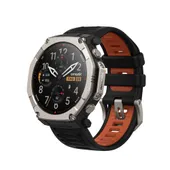 Amazfit T-Rex Ultra 2 51 mm Outdoor-Smartwatch Black Magma mit Dual-Band-GPS, Saphirglas, 10 ATM und HYROX-Modus