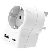 SKROSS Europa für UK USB AC20PD Reiseadapter mit USB 1.500283-E