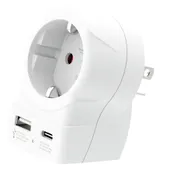 SKROSS Europa für USA USB AC20PD Reiseadapter mit USB 1.500284-E