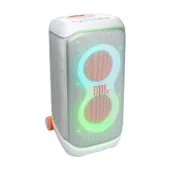 JBL PartyBox STAGE 320 Bluetooth-Lautsprecher weiß mit Akku und Lichteffekten
