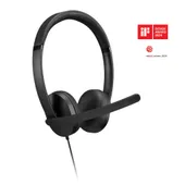 Lenovo USB-A Stereo Headset Gen 2 Schwarz, kabelgebunden, inkl. Steuereinheit
