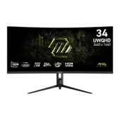 MSI MAG 342CQRFDE E20 34 Zoll UWQHD Rapid VA Panel 21:9 200 Hz Curved Gaming Monitor
