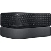 Logitech Ergo K860 Tastatur Schwarz, kabellos, Bluetooth, ergonomisch, US-International Layout, Unterstützt Logi Options+