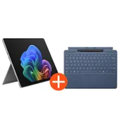 Microsoft Surface Pro 13" (12. Edition) Touch Platin Snapdragon X2 Plus 16GB/256GB SSD Win11 EP2-66388 inkl. MS Pro Keyboard mit Slim Pen saphir