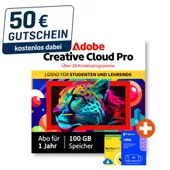Adobe Creative Cloud Pro | Studenten & Lehrer | Download & Key | inkl. 50€ Gutschein | inkl. Norton & F-Secure