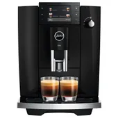 JURA E6 (ED) Kaffeevollautomat, 17 Spezialitäten, 3,5''-Farbdisplay, WiFi-fähig, Hot & Light Brew, Feinschaum-Technologie, Energiesparmodus, Piano Black
