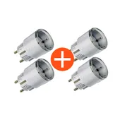 Shelly Plug S Gen3 Spaarbundle 4x Smarter Zwischenstecker 12A Messfunktion WLAN Matter BT weiß