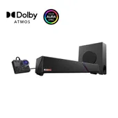 ASUS ROG Gjallar Dolby Atmos Gaming Soundbar mit kabellosem Subwoofer – Premium 2.1.2 Surround-Sound für Gamer