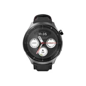 Motorola moto watch ultra Gun Metal mit Black Beauty Silikon- & Leder-Armband