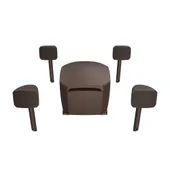 Klipsch Courtyard 4.1 Landscape Speaker System Set braun