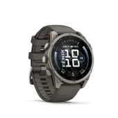 Garmin Fenix 9 - 47 mm, AMOLED Pebble Gray QuickFit®-Silikon-Armband