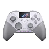 ASUS ROG Raikiri II Pro PC Controller Weiß – Premium Gaming-Controller mit 8K-Abtastrate und Hot-Swap-TMR-Joysticks