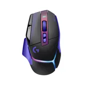 Logitech G G502 X PLUS LIGHTSPEED Dark Lilac Gaming Maus – Kabellose High-End Gaming-Maus mit HERO 44K Sensor und LIGHTFORCE Hybrid Switches