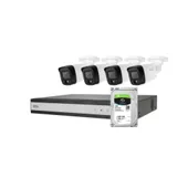 ABUS Analog-Video-Set: 4 Mini-Tube-Kameras + Rekorder 1TB