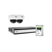 ABUS PoE-Video-Set: 2 Mini-Dome-Kameras + NVR 1TB