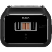 Laifen P3 Elektrorasierer mit 3-Klingen-System & Dual-Linearmotor – IPX7 Nass- & Trockenrasierer, USB-C, Reisetasche, schwarz