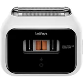 Laifen P3 Elektrorasierer mit 3-Klingen-System & Dual-Linearmotor – IPX7 Nass- & Trockenrasierer, USB-C, Reisetasche, weiß
