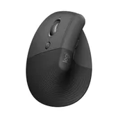 Logitech Lift Left Ergonomische Vertikale Maus für Linkshänder | Kabellose Bluetooth Maus | 4000 DPI | Grafit