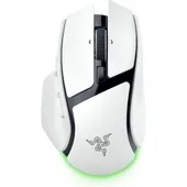 Razer Basilisk V4 HyperSpeed kabellose Gaming-Maus – 33K Sensor, HyperScroll, Bluetooth, Chroma RGB, Weiß