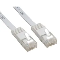 Good Connections Patch Flachband Netzwerkkabel RJ45 CAT6 7m Weiss