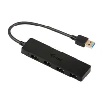 i-tec U3HUB404 USB 3.0 Slim Passive Hub 4 Port ohne Netzteill schwarz