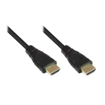 Good Connections High Speed HDMI Kabel 1,5m mit Ethernet gold Stecker schwarz