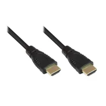 Good Connections High Speed HDMI Kabel 5m mit Ethernet gold Stecker schwarz