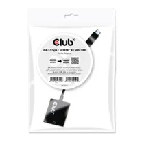 Club3D CAC-2504 USB Type C HDMI 2.0 UHD 4K 60Hz aktiver Ada. schwarz