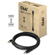 Club3D CAC-1061 DisplayPort 1.4 HBR3 8K Kabel 5.00 m schwarz