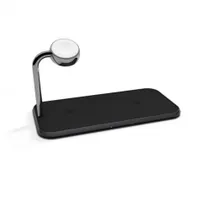 Zens Aluminium Dual Wireless Charger + Watch 10W Qi schwarz ZEDC05B/00 