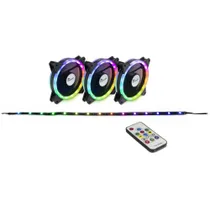 Inter-Tech Argus RS04 - RGB-Set RGB-LED-Stripe LED addressierbar inkl. Funktfernbedienung